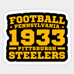 Football Pennsylvania 1933 Pittsburgh Steelers Sticker